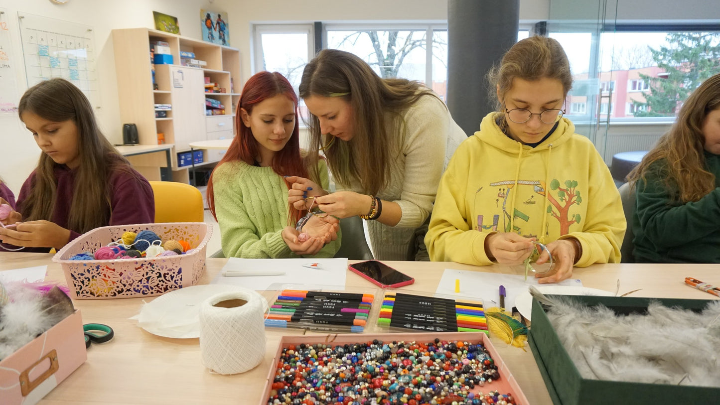 Sapnų gaudyklių kūrybinė edukacija